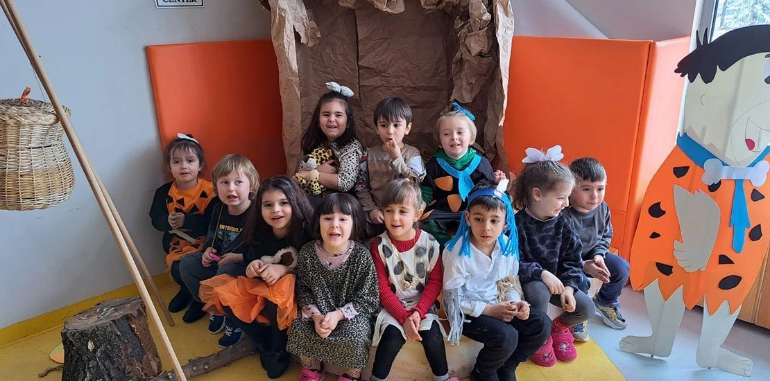 Steinzeitparty im Kindergarten